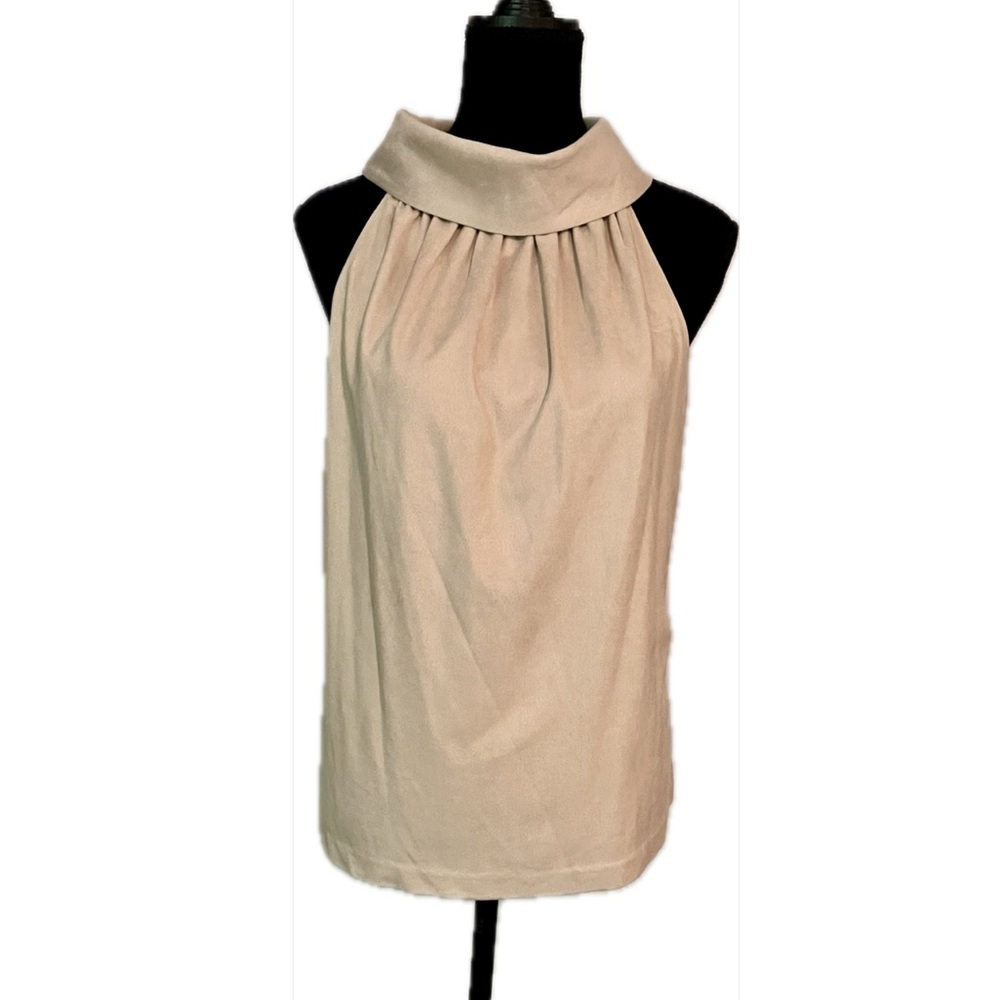 Sail to Sable Tan Top with Gold Buttons